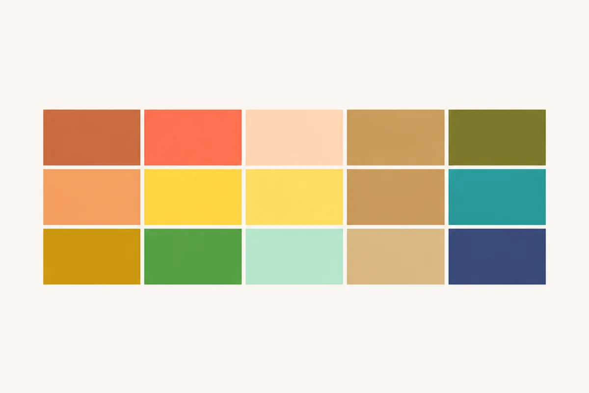The Spring family color palette — warm, clear, light-to-medium swatches